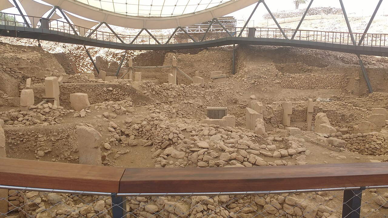 Pilar en forma de T en Gobekli Tepe, en el sur deoningeria